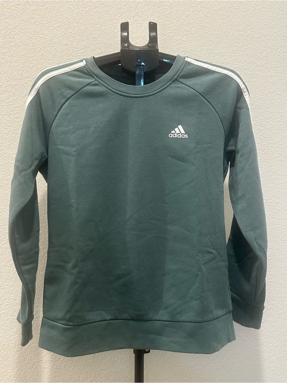 Adidas Women’s 3-Stripes Crewneck Sweatshirt Green Size Large
